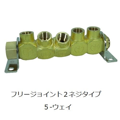 CHIYODA フリージョイント2 ネジタイプ 5ウェイ 配管マニホールド 5MF3-3 K000176027 (CDC) 鋼管・支持金具 CHIYODA フリージョイント2 ネジタイプ 5ウェイ 配管マニホールド 5MF3-3 K000176027 (CDC) 鋼管・支持金具