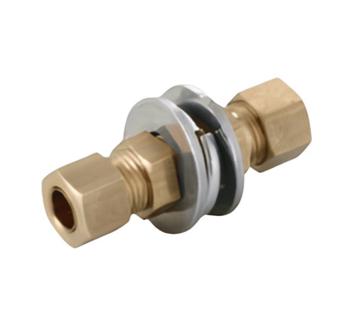 M型継手 ダブルダッチ式締付継手 バルクヘッドユニオン ME ME-4150(10個入) K000178227【別送品】