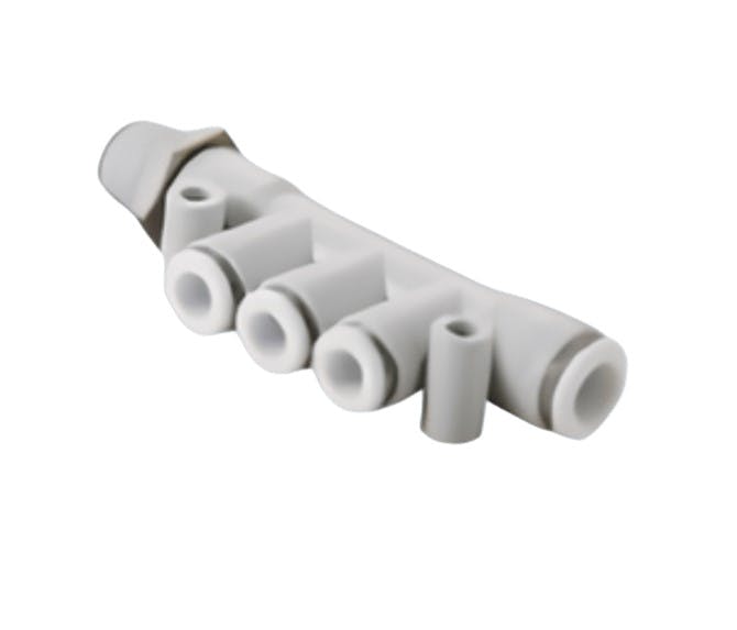 Zジョイント ブロックマニホールドシングルR(PT)付 ZM-N ZM-04061N(10個入) K000178732【別送品】