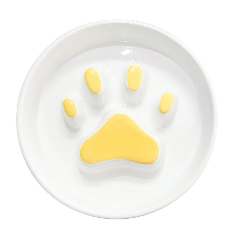 Petifam 肉球フードボウル M イエロー 4580756810024 ペット食器 Petifam 肉球フードボウル M イエロー 4580756810024 ペット食器