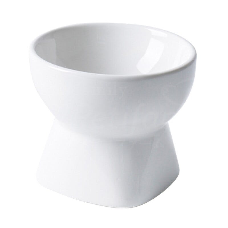Petifam 脚付フードボウル ラウンド ホワイト 陶器 レンジOK 食べやすい 4580756810277 ペット食器 Petifam 脚付フードボウル ラウンド ホワイト 陶器 レンジOK 食べやすい 4580756810277 ペット食器