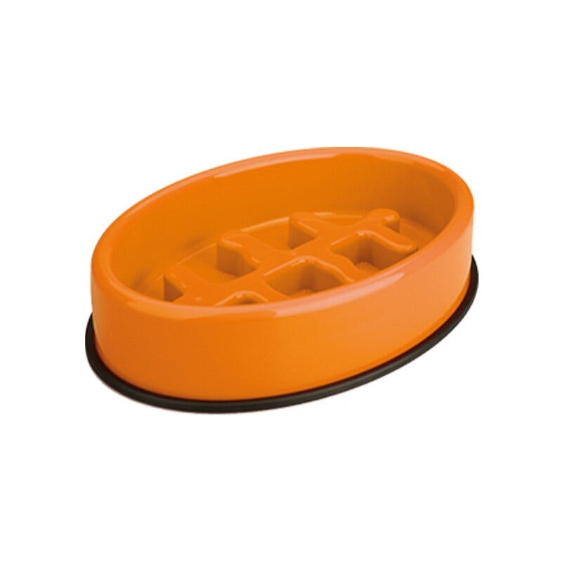 M-PETS 早食い防止皿 FISHBONE オレンジ 6953182710523 ペット食器 M-PETS 早食い防止皿 FISHBONE オレンジ 6953182710523 ペット食器