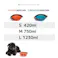 M-PETS ON THE ROAD Foldableボウル M オレンジ&ブラウン カラビナ付 持ち運び便利 丈夫素材 6953182729815【別送品】