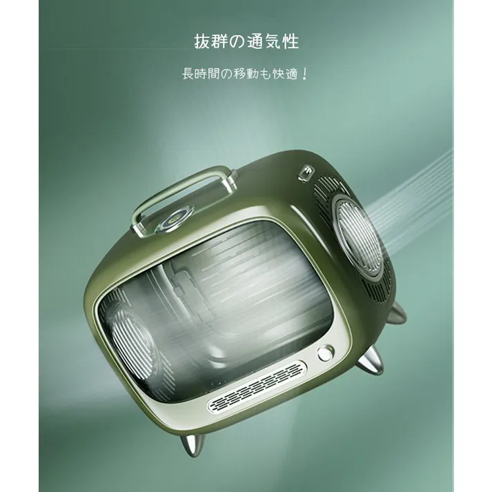 M-PETS TVペットキャリー ブルー 小窓付き 背面入口 通気性 6953182736998【別送品】