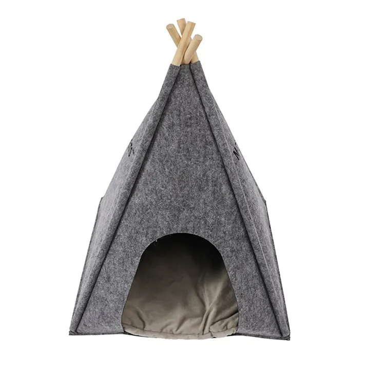 M-PETS ECOティピ グレー 組立簡単 モダン クッション付き 6953182739593【別送品】