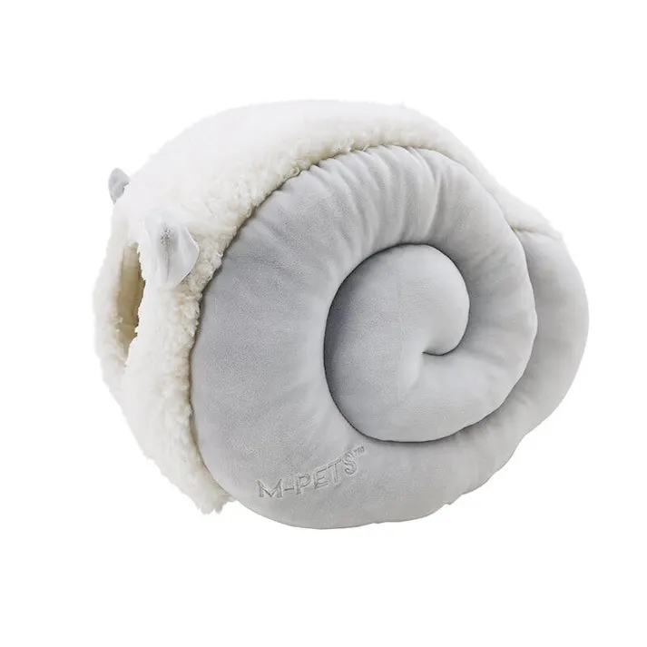 M-PETS Dolly ECOベッド ホワイト&グレー ドーム型 小型犬 猫 6953182740964【別送品】