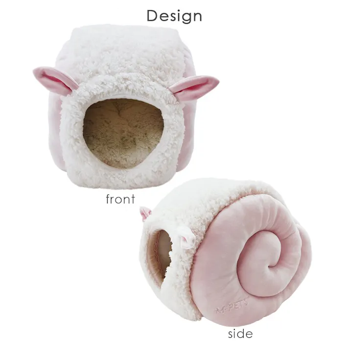 M-PETS Dolly ECOベッド ホワイト&グレー ドーム型 小型犬 猫 6953182740964【別送品】