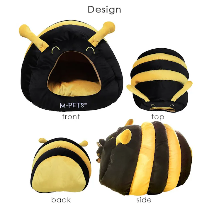 M-PETS Dolly ECOベッド ホワイト&グレー ドーム型 小型犬 猫 6953182740964【別送品】