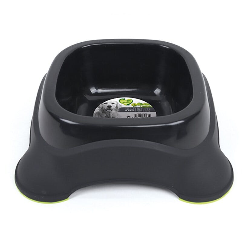 M-PETS ECOシングルボウル 2300ml ブラック&グリーン 6953182743699 ペット食器 M-PETS ECOシングルボウル 2300ml ブラック&グリーン 6953182743699 ペット食器