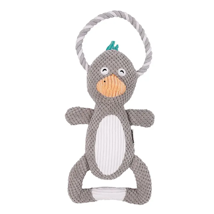 M-PETS Chewtopia ECOドッグトイ アヒル グレー&ホワイト 6953182749011【別送品】