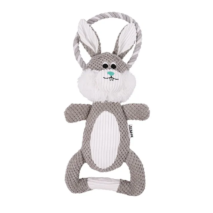 M-PETS Chewtopia ECOドッグトイ ウサギ グレー&ホワイト 6953182749028【別送品】