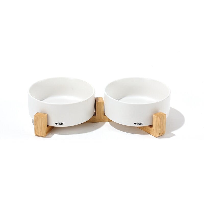 M-PETS OPERAセラミックボウルバンブースタンド 2×350ml ホワイト 6953182749363 ペット食器 M-PETS OPERAセラミックボウルバンブースタンド 2×350ml ホワイト 6953182749363 ペット食器