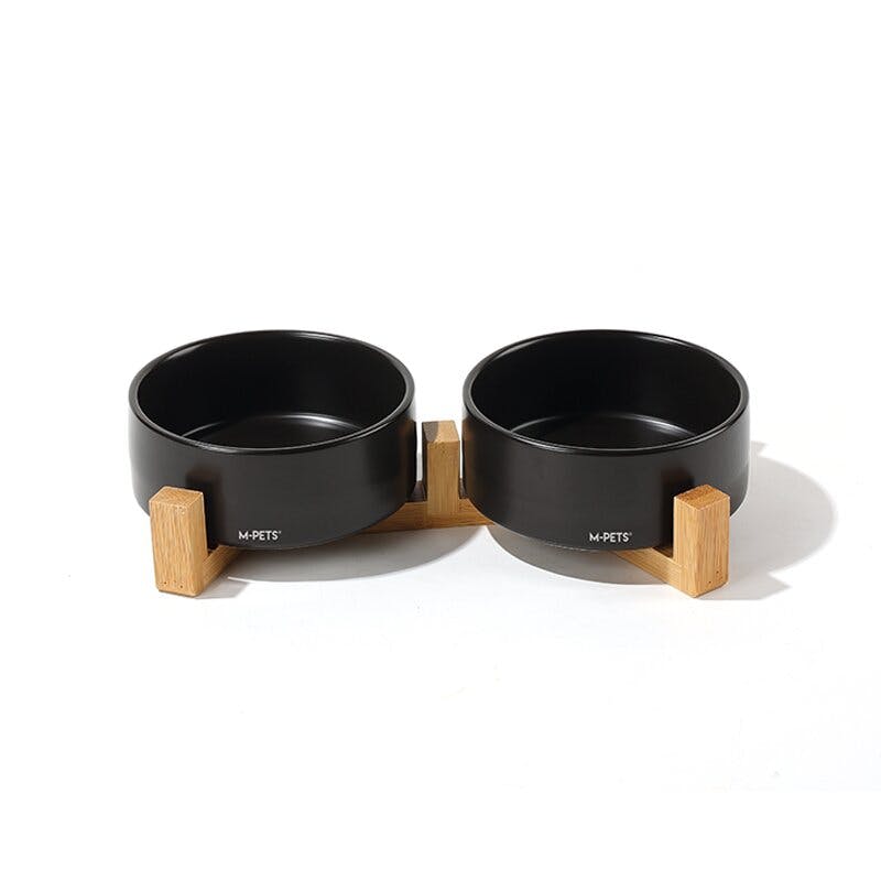 M-PETS OPERAセラミックボウルバンブースタンド 2×350ml ブラック 6953182749387 ペット食器 M-PETS OPERAセラミックボウルバンブースタンド 2×350ml ブラック 6953182749387 ペット食器
