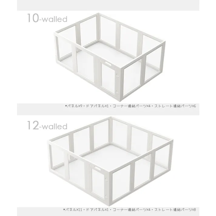 Petifam ホワイトフレームクリアサークル HIGH パネル扉 ケージ・サークル 追加パーツ 4580756814558【別送品】