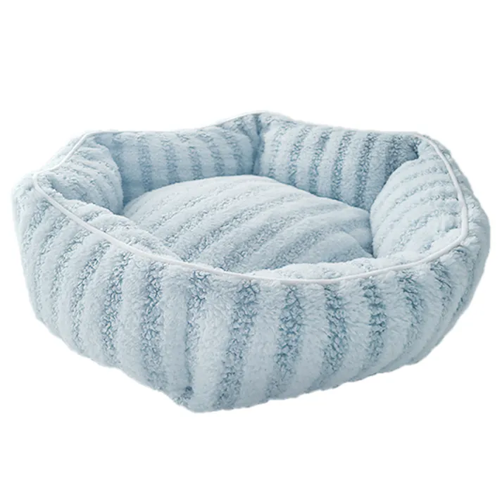 Petifam CottonCandyベッド ラウンド ブルー ペットベッド 4580756815135【別送品】
