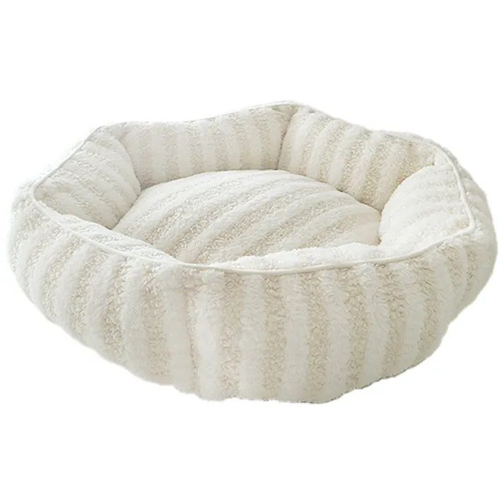 Petifam CottonCandyベッド ラウンド オフホワイト ペットベッド 4580756815159【別送品】