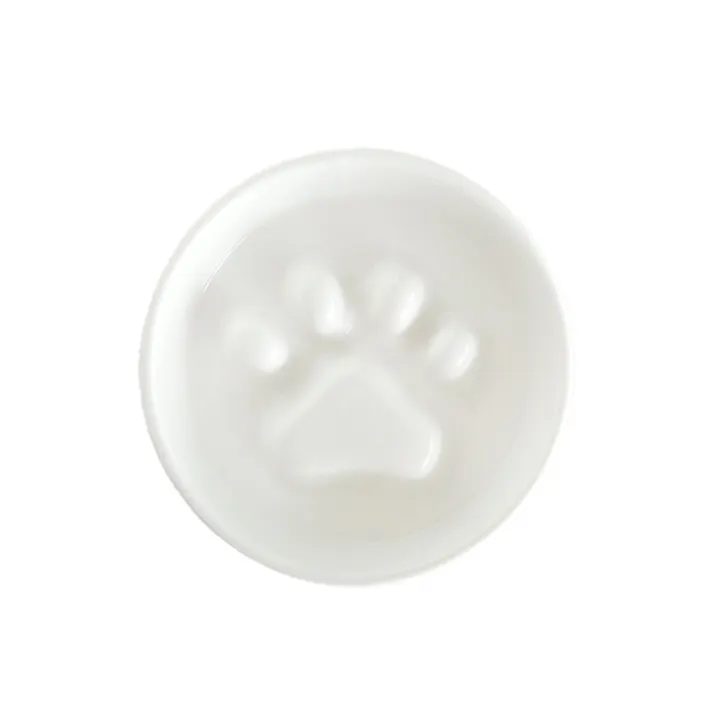 Petifam 肉球フードボウル S ホワイト 犬猫食器 4580756815418【別送品】
