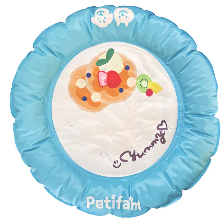 Petifam ひんやりデリシャスジェルベッド パンケーキ ペットベッド 夏バテ 撥水加工 4580756815623【別送品】