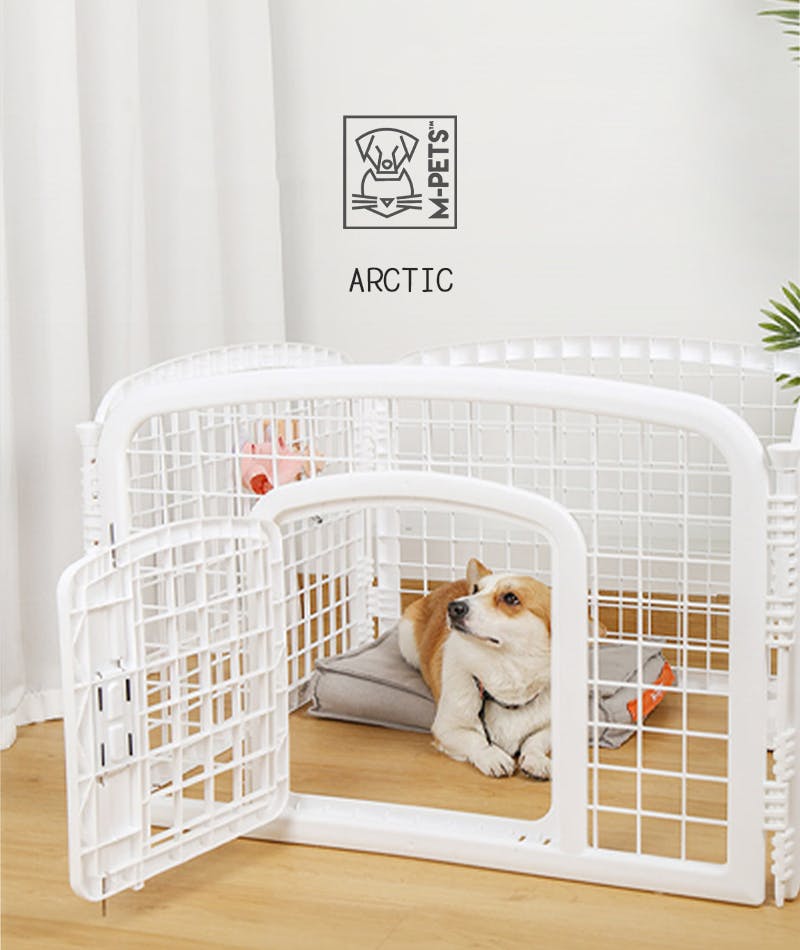 M-PETS ARCTICペットサークル S ホワイト ケージ・サークル