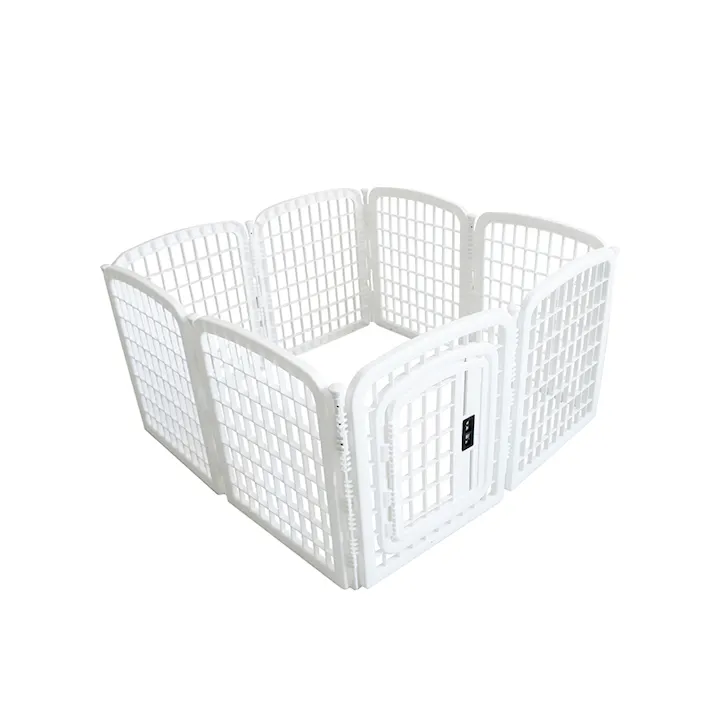 M-PETS ARCTICペットサークル M ホワイト ケージ・サークル 折りたたみ式 ロック付き 子犬 6953182735373【別送品】