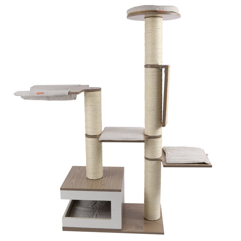 M-PETS マーロンキャットタワー 木製 ハンモック 隠れ家 6953182738053 キャットインテリアタワー M-PETS マーロンキャットタワー 木製 ハンモック 隠れ家 6953182738053 キャットインテリアタワー