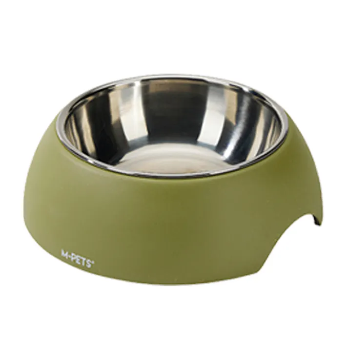 M-PETS ECOバンブーボウル 600ml OLIVE 犬猫食器 セパレート 軽量 6953182748823【別送品】