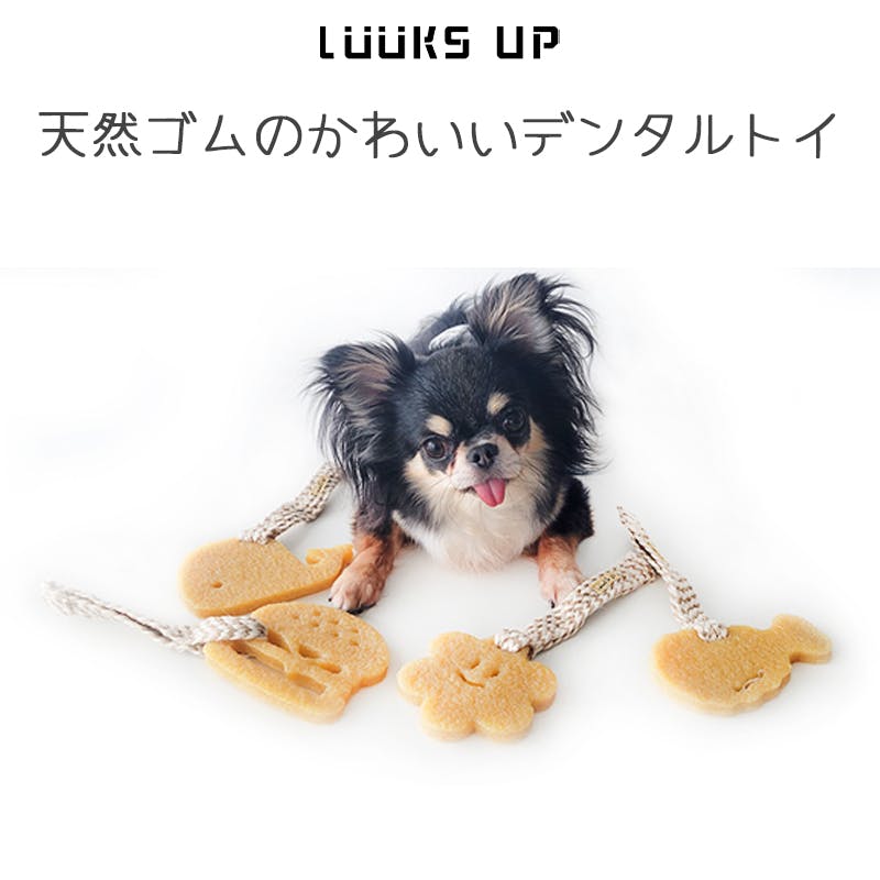 LUUKS UP Dog Rubber Toy Whale 犬用おもちゃ 天然ゴム 音が鳴る