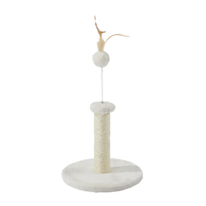 M-PETS My firstキャットツリー フェザー XS ホワイト 爪とぎ 子猫 工具不要 6953182754916【別送品】