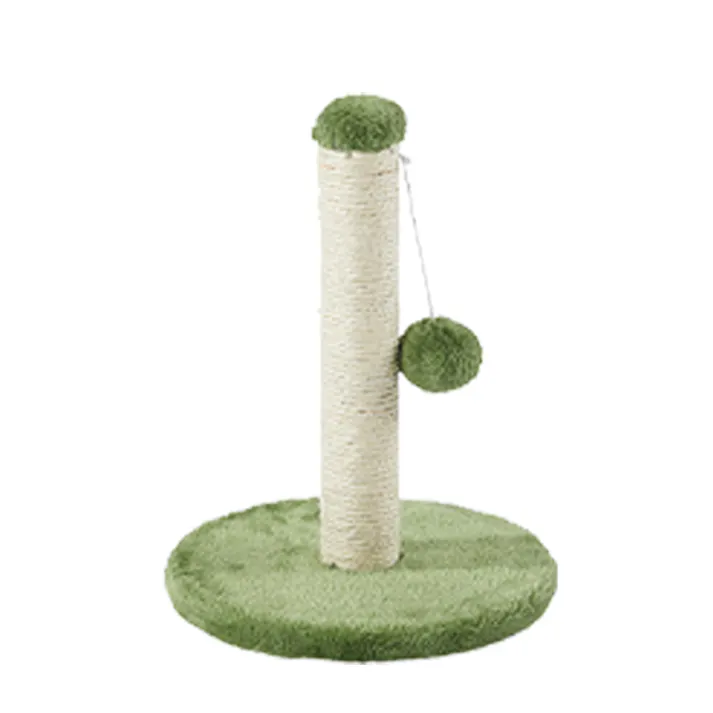 M-PETS My firstキャットツリー ポンポン XS グリーン 爪とぎ 子猫 工具不要 6953182754923【別送品】