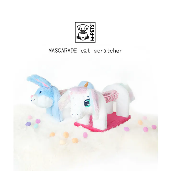 M-PETS MASCARADEキャットスクラッチャー バニー 爪とぎ 小さめ プレゼント 6953182755746【別送品】