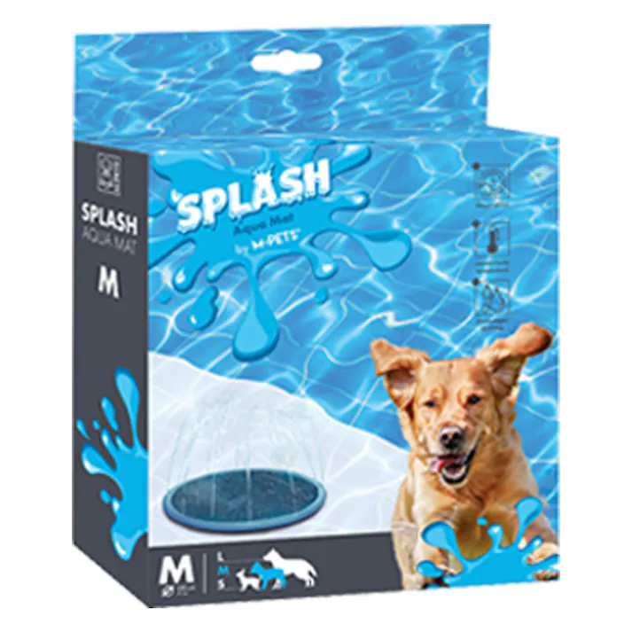 M-PETS SPLASH Aqua Mat M 犬用おもちゃ 噴水マット 空気入れ不要 6953182758525【別送品】