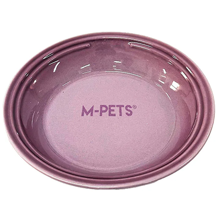 M-PETS PETJOY Flattyセラミックボウル 500ml PURPLE 犬猫食器 6953182759829【別送品】