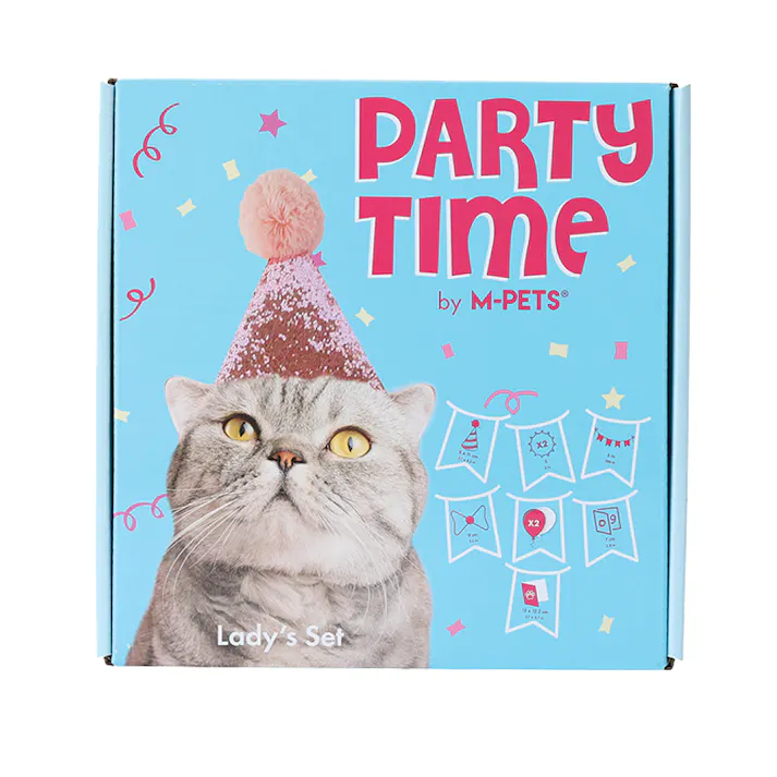 M-PETS Party time CAT レディースセット 猫用おもちゃ 飾り付け パーティー 6953182760467【別送品】