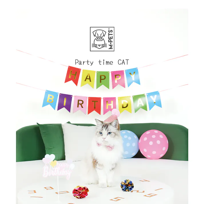 M-PETS Party time CAT レディースセット 猫用おもちゃ 飾り付け パーティー 6953182760467【別送品】