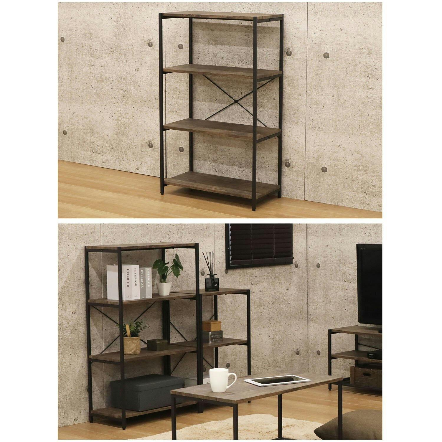 エヴァンスラック（4段） 収納 家具 エイアイエス AIS バルネ4段ラック BRN-02RK 4932528016767【別送品