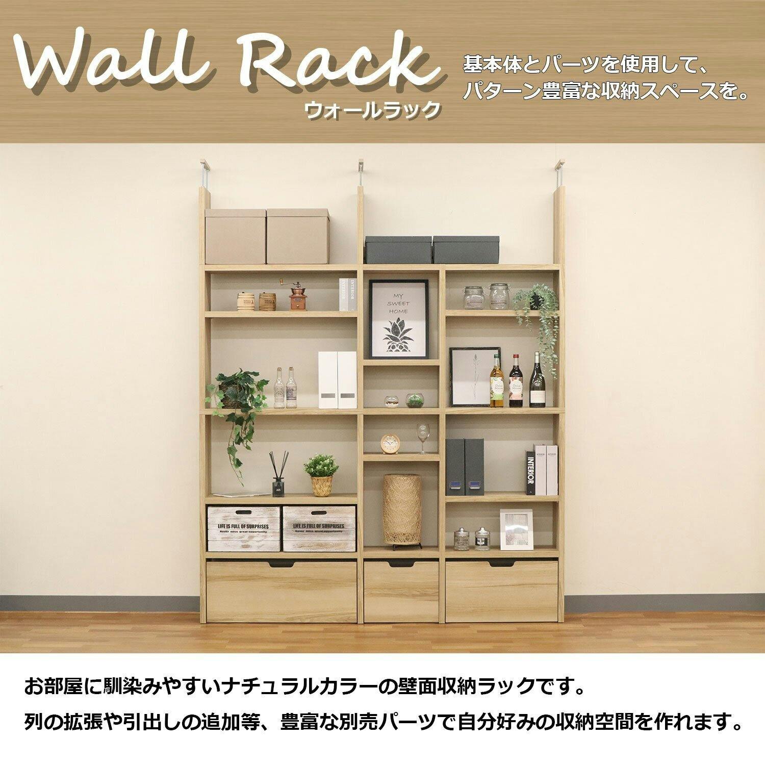 AIS エイアイエス オプションユニット40 本棚 壁面収納ラック リビング