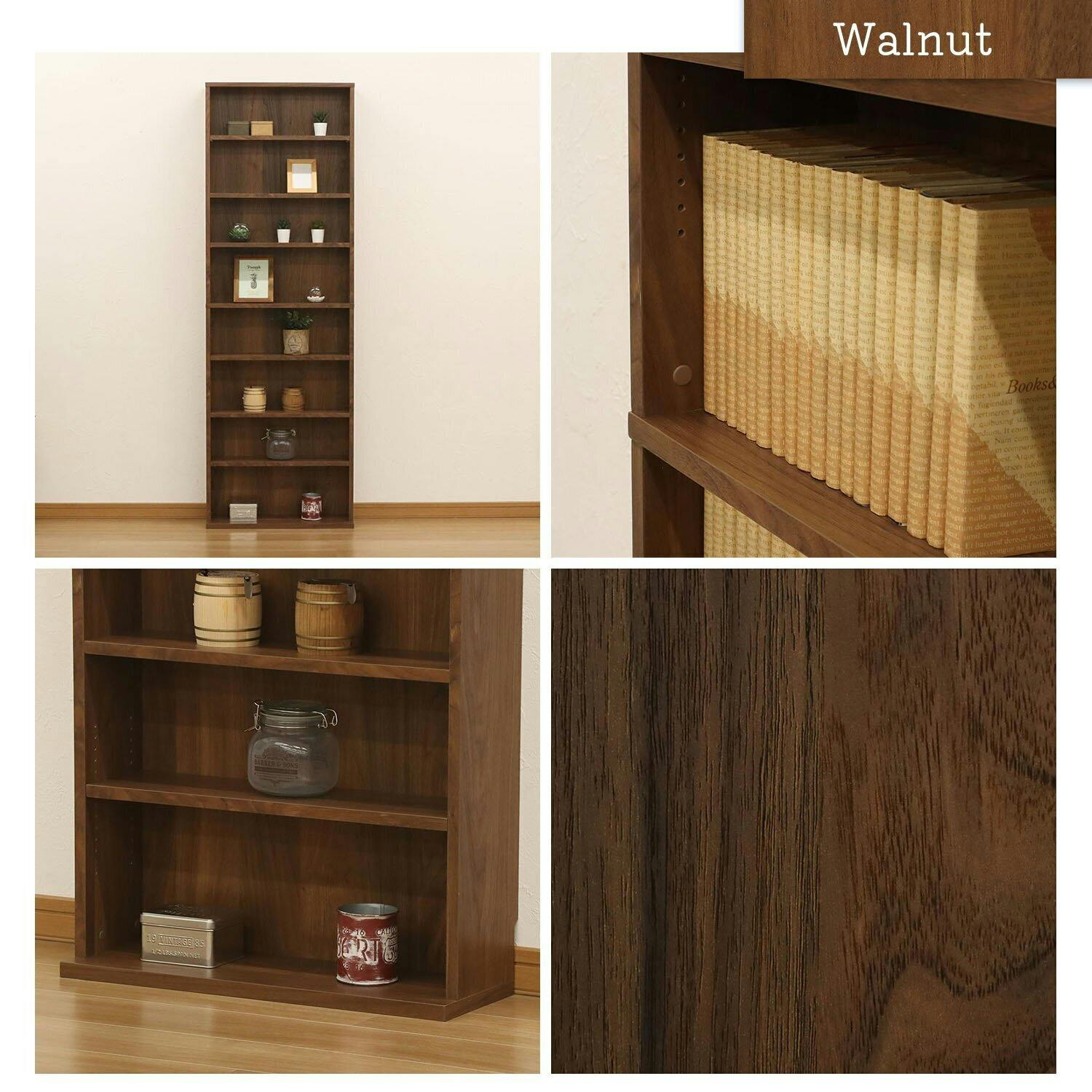 本棚・多目的ラック　180×88 ウォールナット 本棚・多目的ラック 180×88 ホワイトウォッシュ 本棚・多目的ラック