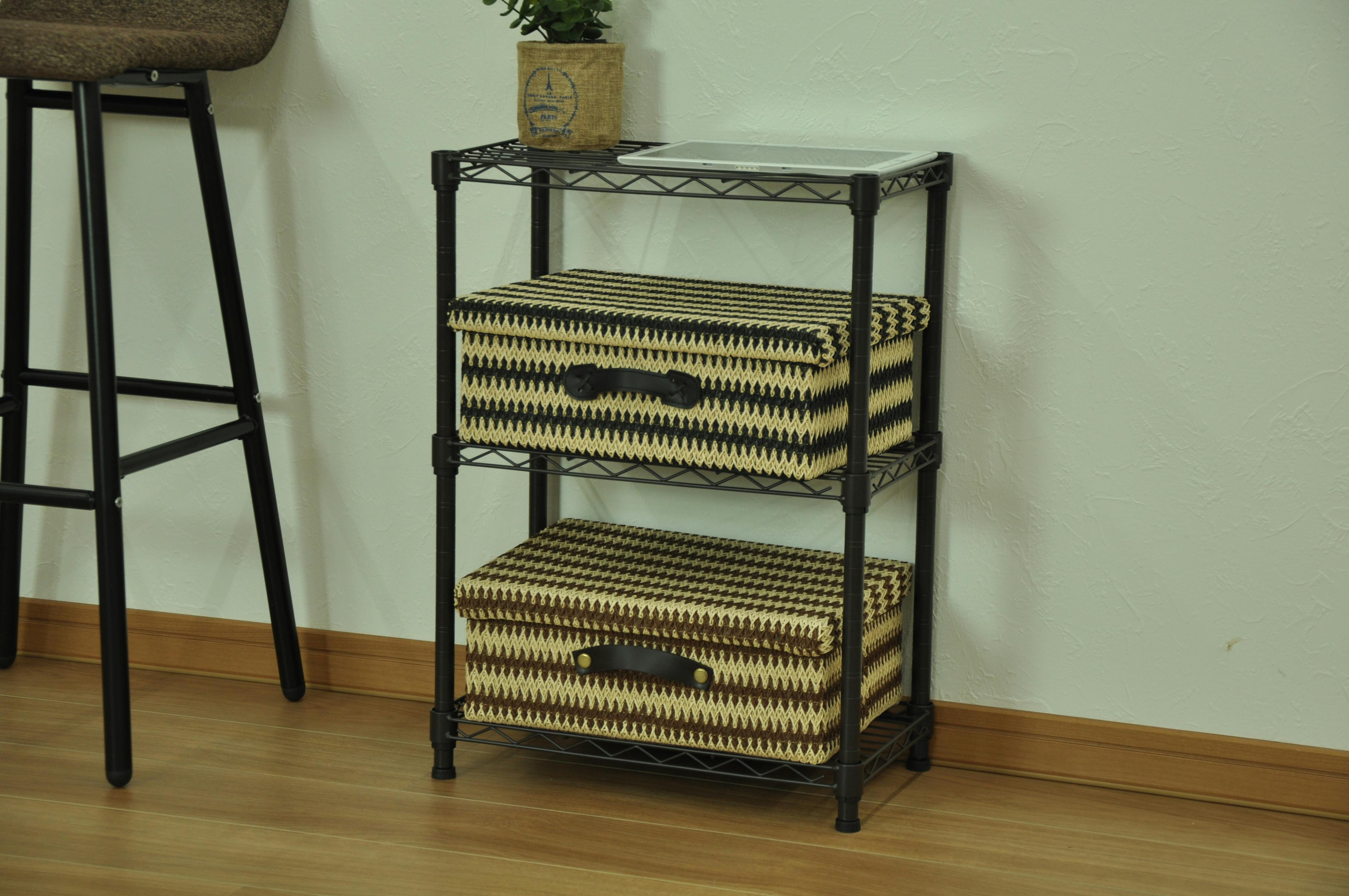 AIS エイアイエス 19φスチールラックセット ブラウン メタルラック