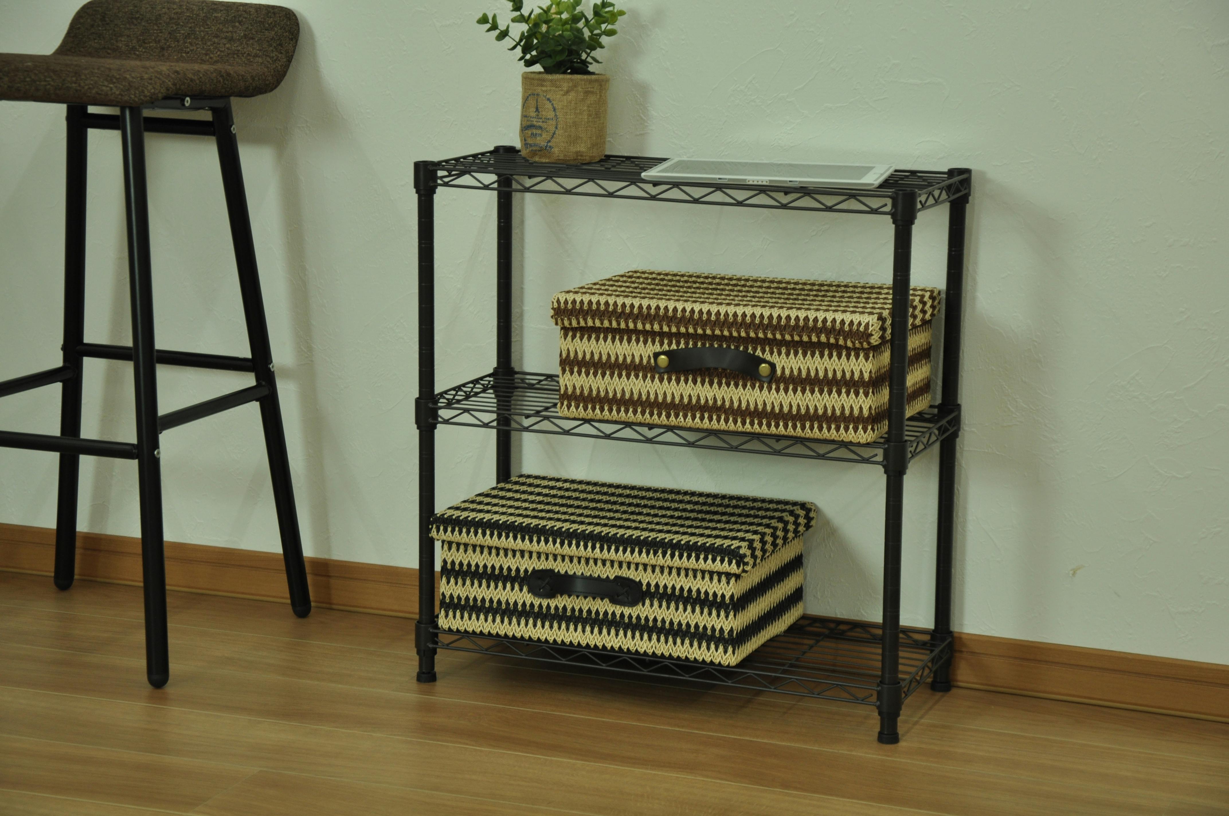 スチールラック・メタルラック asis AIS エイアイエス 19φスチールラックセット ブラウン メタルラック