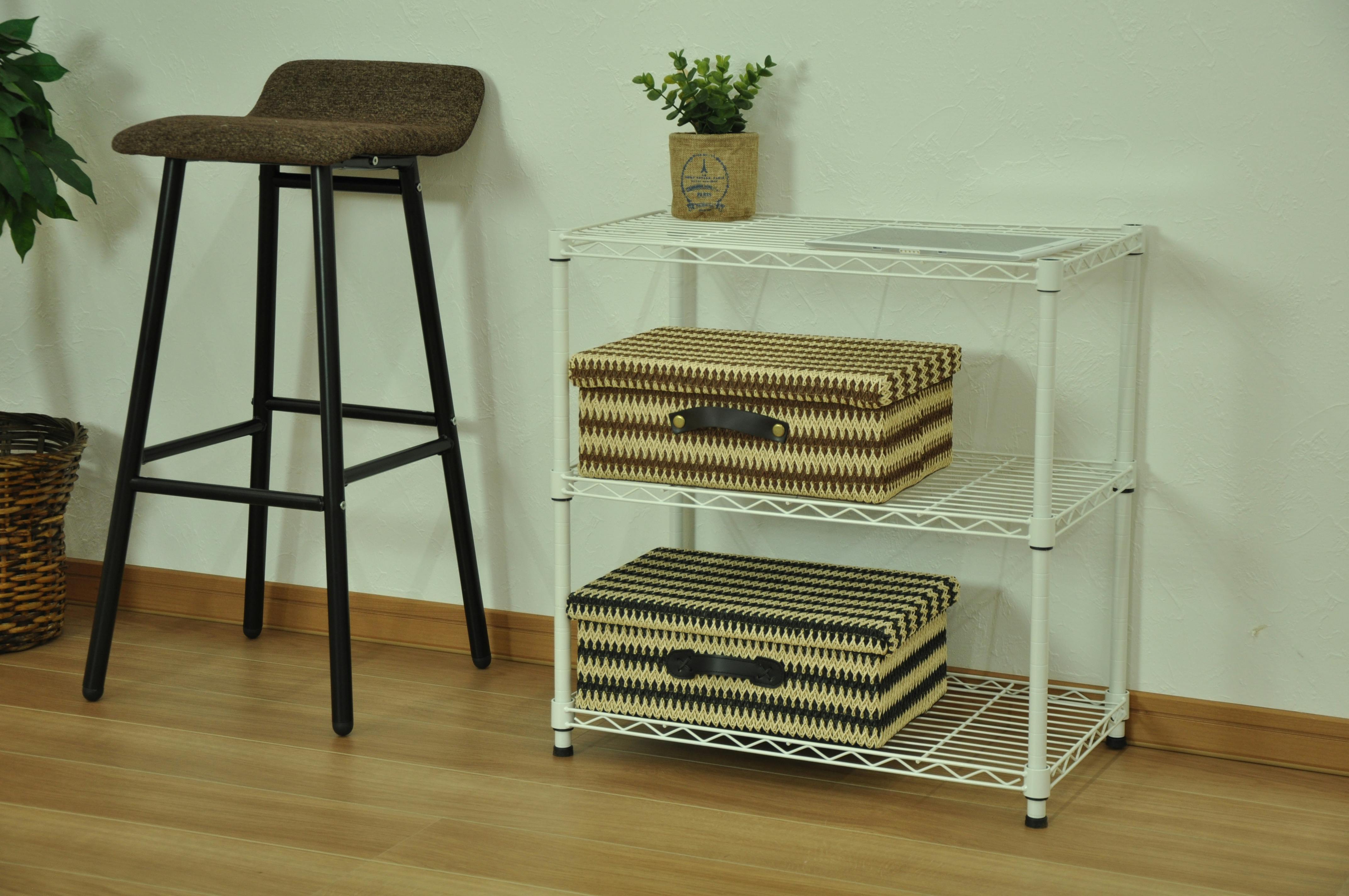 AIS エイアイエス 19φスチールラックセット ホワイト メタルラック