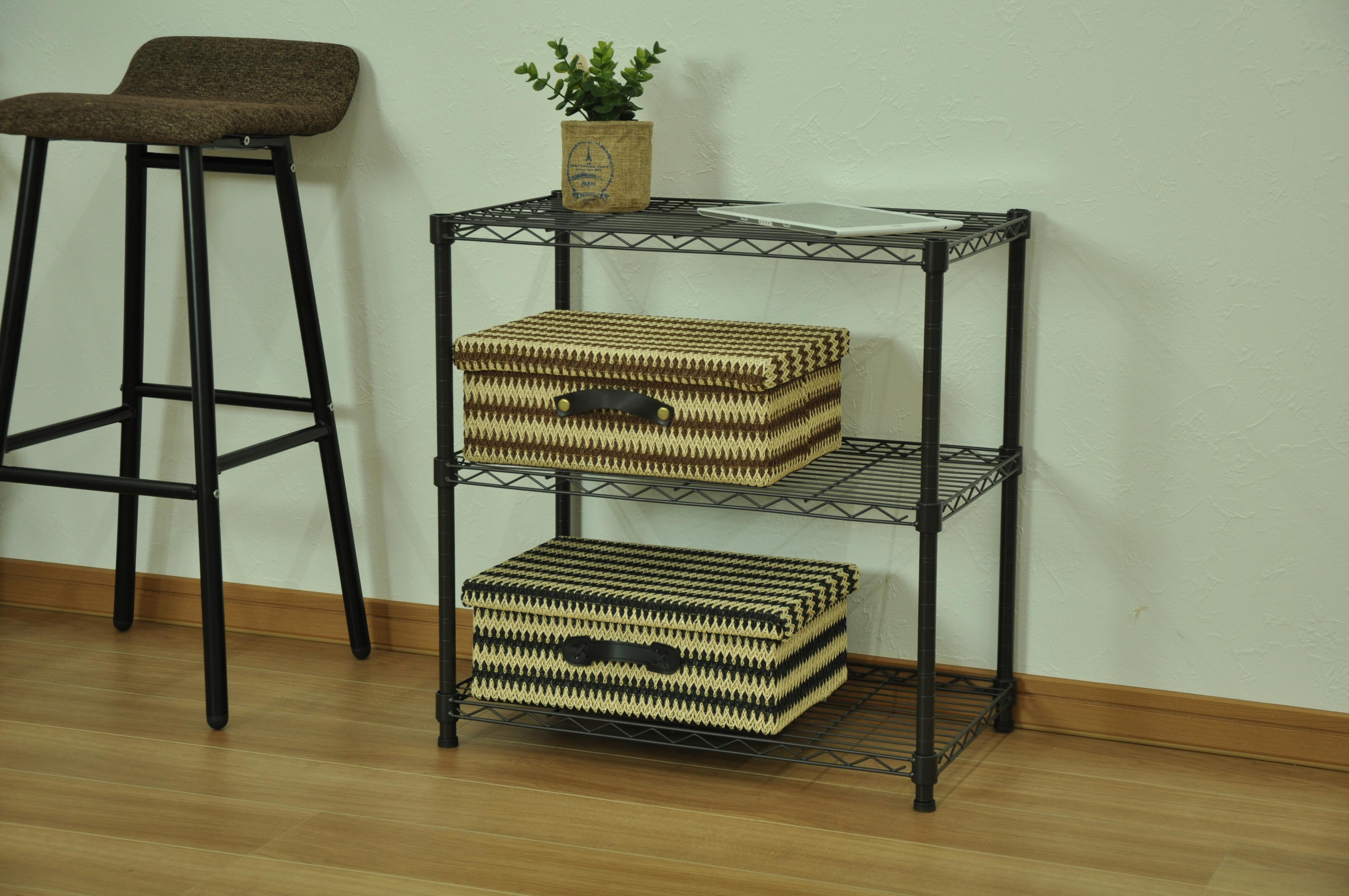 AIS エイアイエス 19φスチールラックセット ブラウン メタルラック