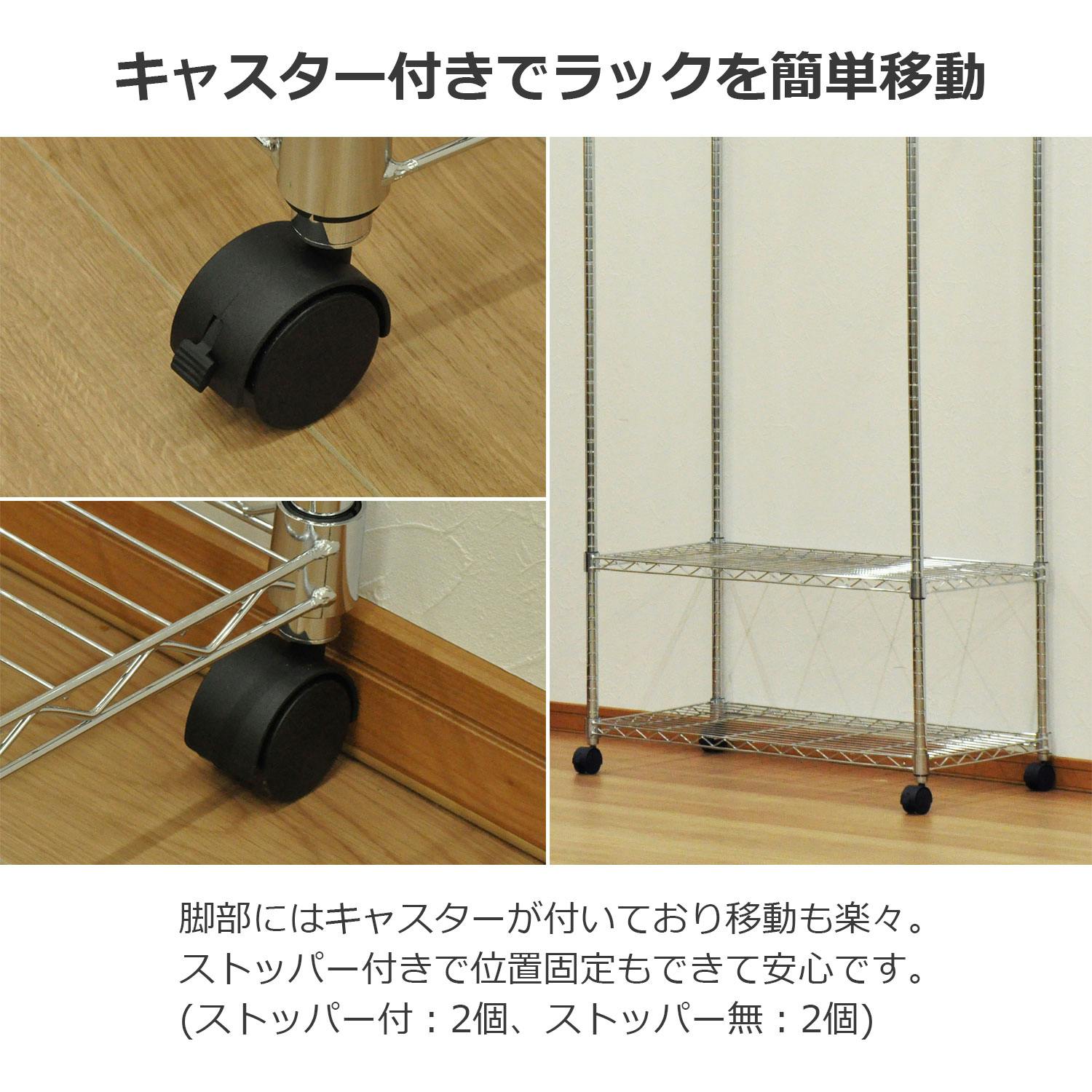 E&Y アルミ製ハンガーラック 高1650mm E&Y アルミ製ハンガーラック 高1650mm 天然木 ハンガーラック 幅80cm