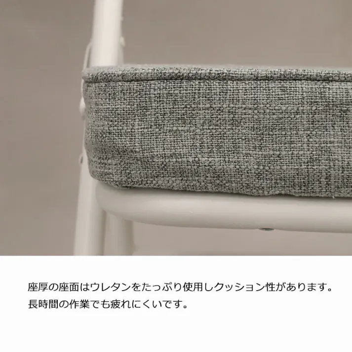 AIS エイアイエス 折畳座厚ローチェア グレー 座面の低い椅子 子供用椅子 リビング 子供部屋 ダイニング キッチン 収納に便利 隙間収納 子供用 低い椅子 スチール ファブリック AHTL-02【別送品】