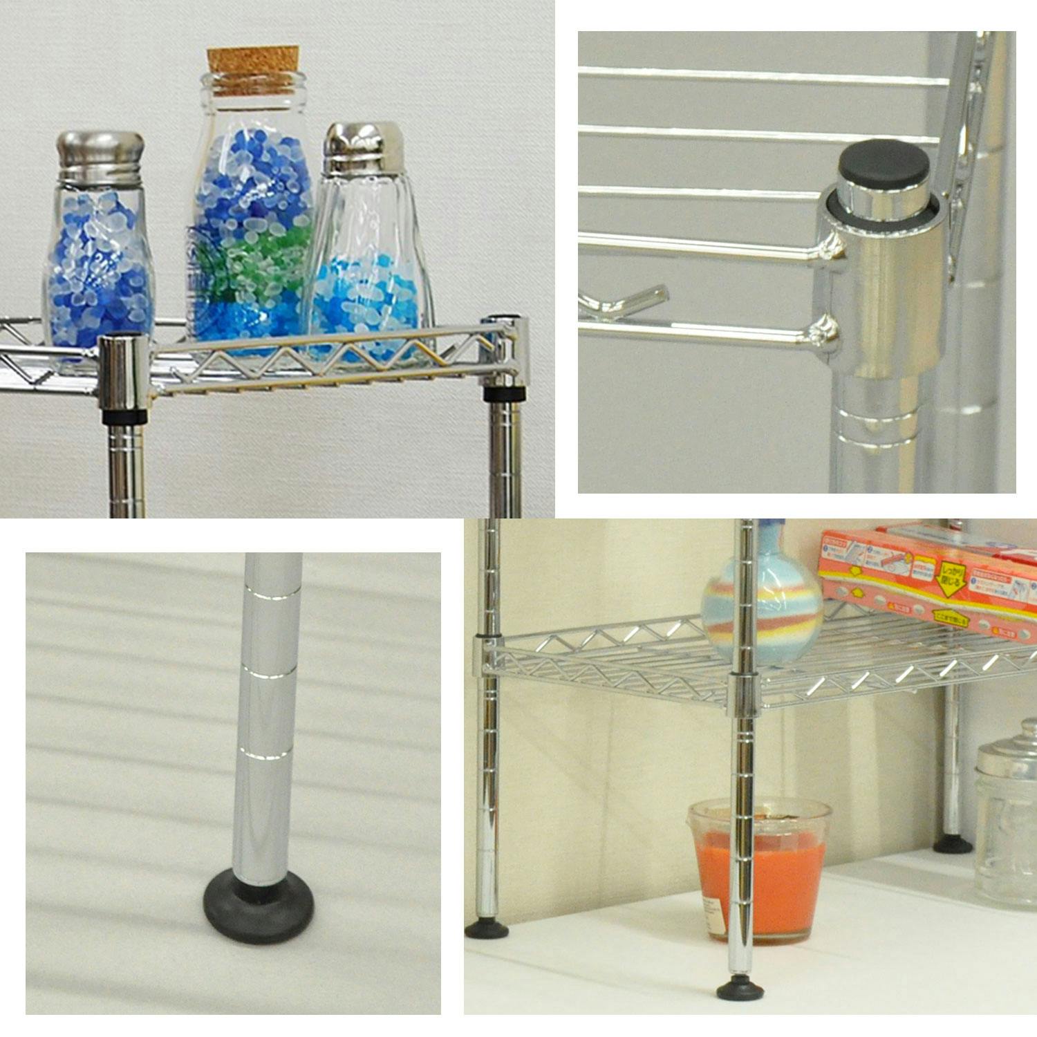 AIS エイアイエス ミニラック二段 メタルラック ワイヤーラック