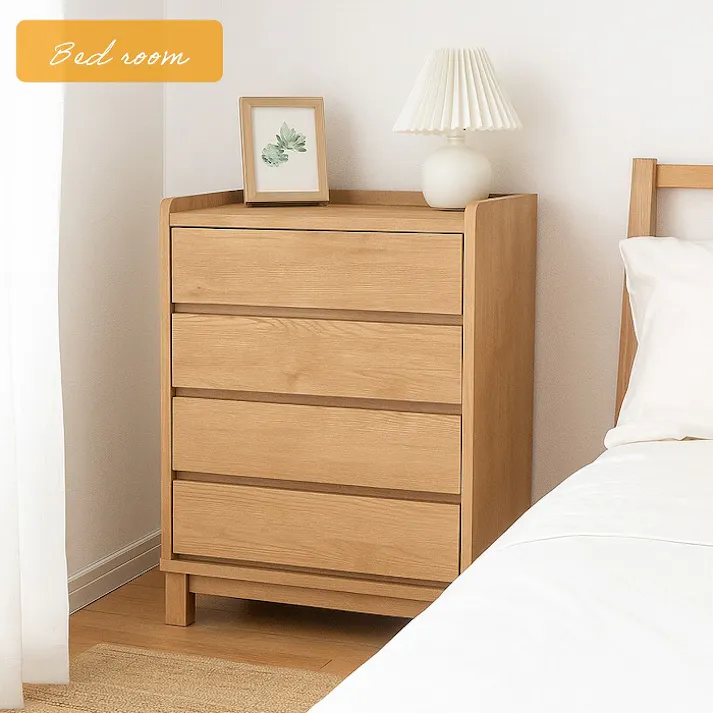 AIS フィニット チェスト 58×40×80cm 完成品引き出し付き収納庫 リビング 寝室 子供部屋 衣類収納 書類整理 雑貨収納 木製 FN-602 NA【別送品】