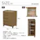 AIS フィニット ルームボード 58×40×80cm FN-604 NA 完成品キャビネット 扉付き収納ラック リビング 寝室 子供部屋 小物収納 書類整理 雑貨収納 木製 4932528027084【別送品】