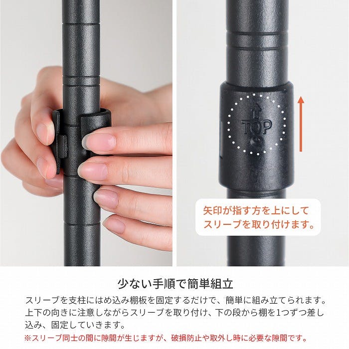 AIS 19φスチールラックセット4201 ダーク グレー 45×25×74.3cm メタル