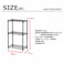 AIS 19φスチールラックセット4201 ダーク グレー 45×25×74.3cm メタルラック ワイヤーラック スチールシェルフ ベッドサイド キッチン 洗面所 本の収納 観葉植物置き 家電収納 スチール AAS-4201DGY【別送品】