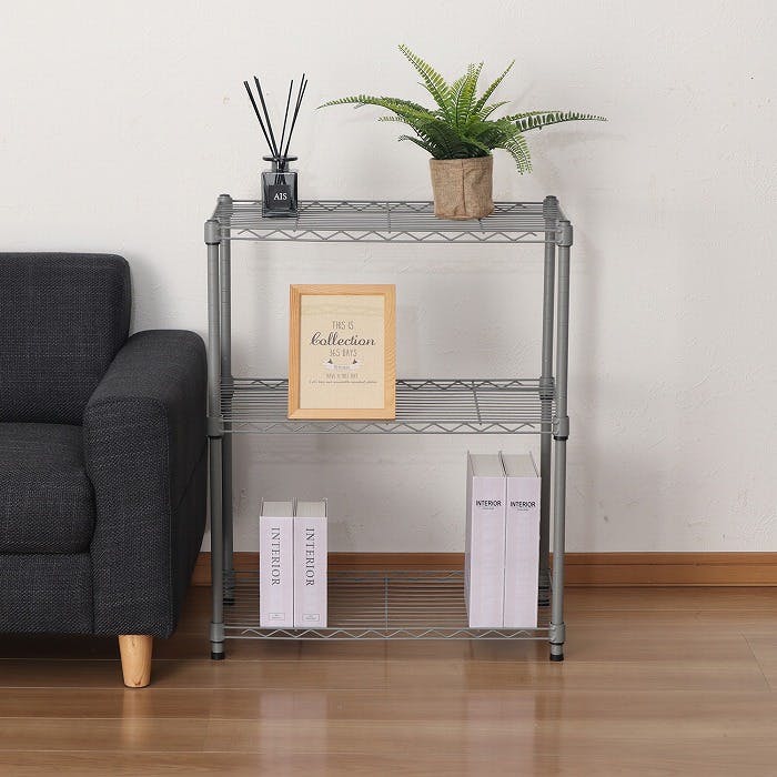 AIS 19φスチールラックセット6302 グレー 60×35×74.3cm メタルラック