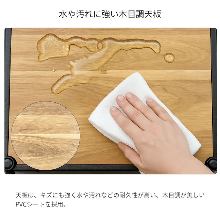 AIS NERO19φワゴン ブラック 55.0×35.0×81.0cm 移動式キャスターラック キッチン リビング 洗面所 調味料ストック 食品ストック キッチン用品 スチール NERO-WGN BK【別送品】